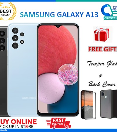 三星GALAXY A13 4G ||本地套装|| 4GBRAM 128GB ROM ||全新||本地三星保修1年|| 6.6英寸屏幕|| 50MP摄像头||附赠礼物！！！